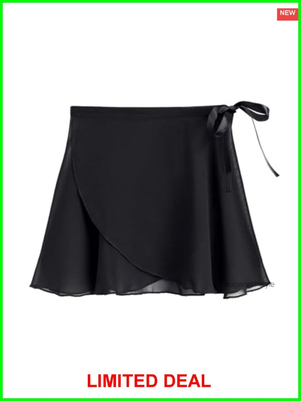 Chiffon Wrap Ballet Skirt Adjustable Tie Dance Skirt Women's